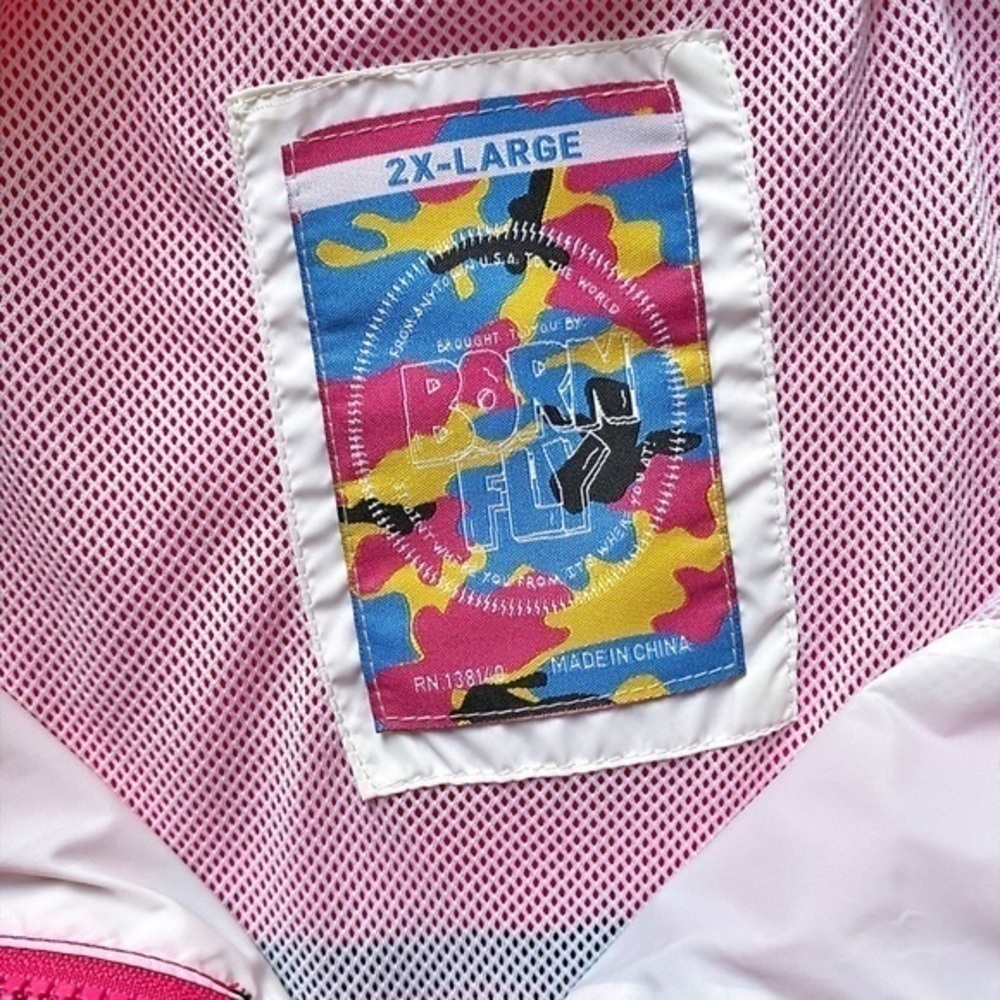 Born Fly Retro Pink, White, and Black‎ Colorway Windbreaker - Picture 8 of 11